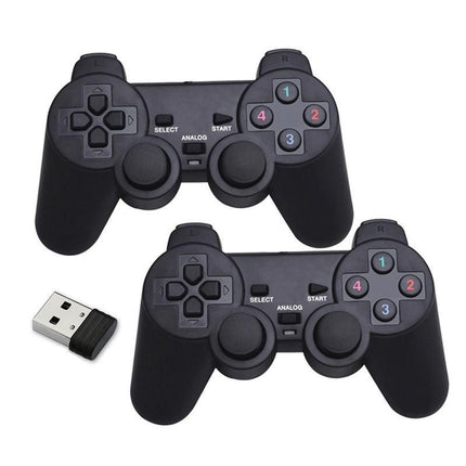Wireless Gaming Controller for Android TV Box PC 2.4GHz Gamepad Joystick - Black