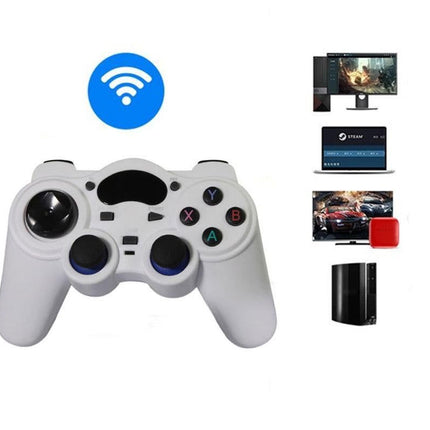 Wireless Gaming Controller for Android TV Box PC 2.4GHz Gamepad Joystick - White