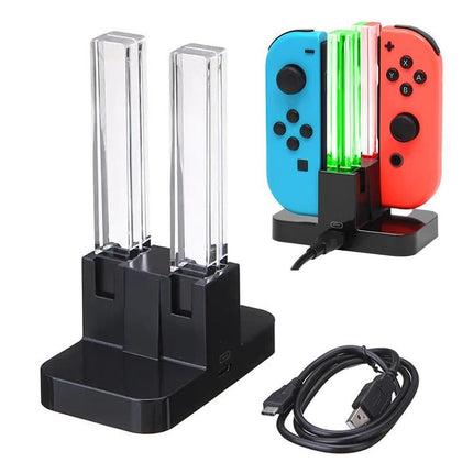 Joy-Con 4-Controller Charging Stand Dock Charger for Nintendo Switch Console