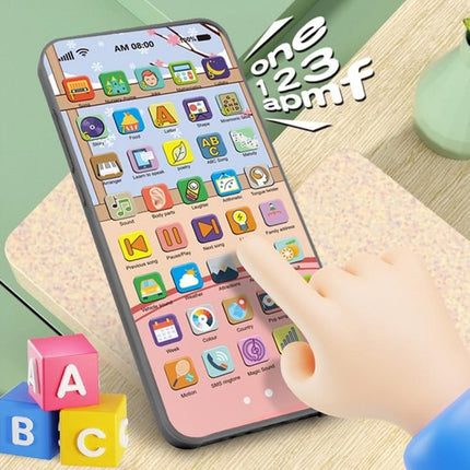 Learning Phone Toy with Over 10000 Educational Contents Touch Screen Early Education Gift for 3 year old+ - Rabbit