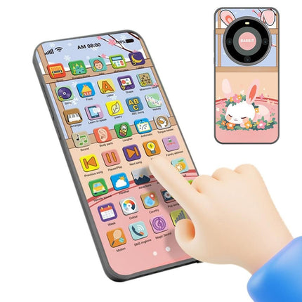 Learning Phone Toy with Over 10000 Educational Contents Touch Screen Early Education Gift for 3 year old+ - Rabbit