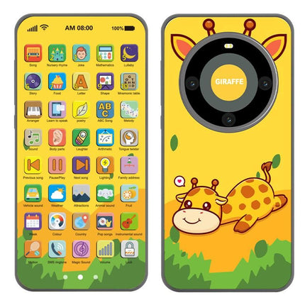Learning Phone Toy with Over 10000 Educational Contents Touch Screen Early Education Gift for 3 year old+ - Rabbit
