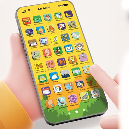 Learning Phone Toy with Over 10000 Educational Contents Touch Screen Early Education Gift for 3 year old+ - Deer