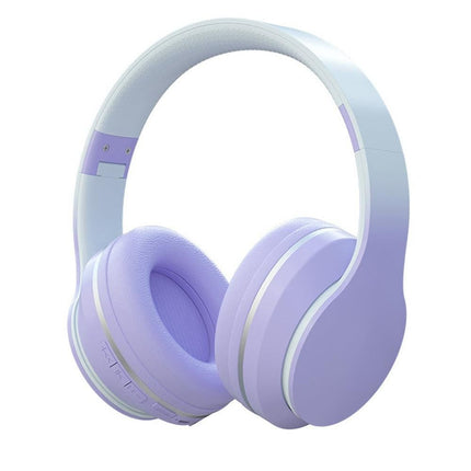 Foldable Wireless Over-Ear Headphones Bluetooth Headset with Mic Function Pink