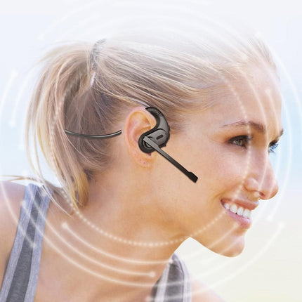 Bluetooth 5.3 Open Ear Headphones With Removable Mic Wireless Headset