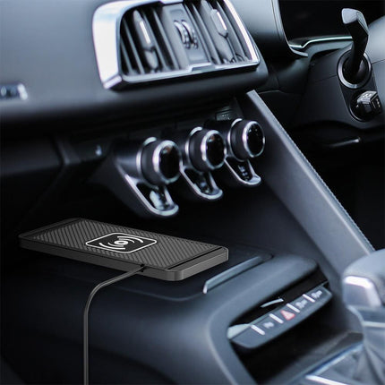 Universal Car Wireless Fast Charger Mat Non-Slip Charging Pad for Devices with Wireless Charging Function USB Style