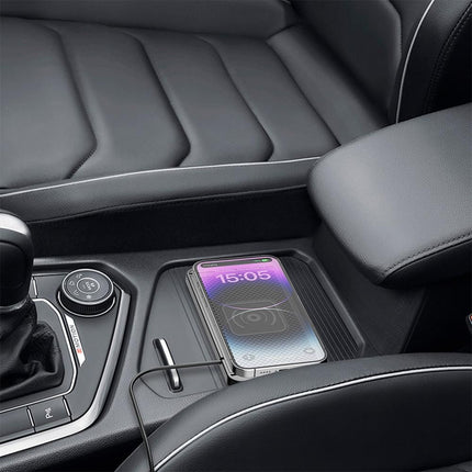 Universal Car Wireless Fast Charger Mat Non-Slip Charging Pad for Devices with Wireless Charging Function Type-C Style