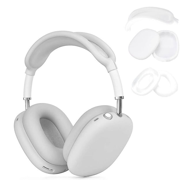 For Apple AirPods Max Headphones Protective Case Silicone Sleeves Full Set Cover White