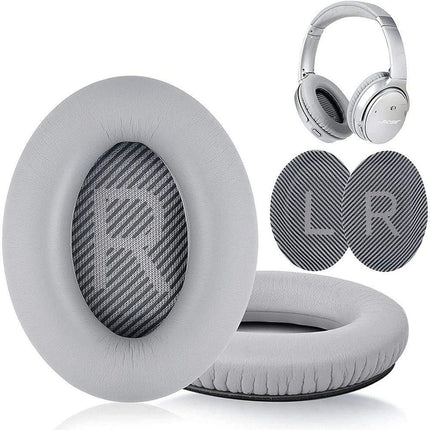 Pair of Replacement Ear Pads Cushions for Bose QC35 QC35ll Over-Ear Headphones - Gray