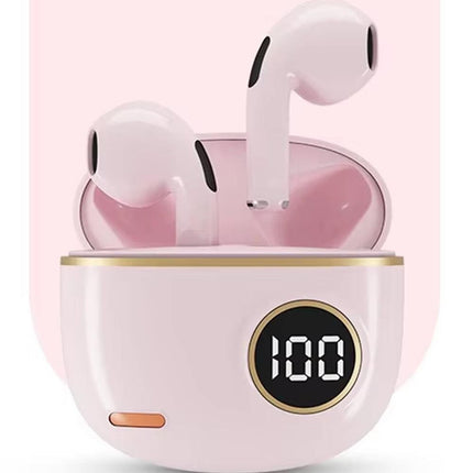 Wireless Bluetooth In-Ear Earbuds with Charging Case for Daily Use Pink