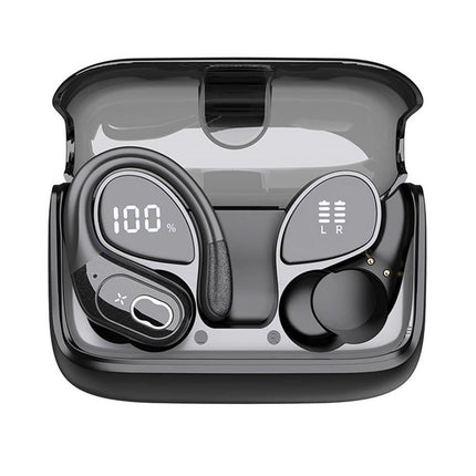 Wireless Bluetooth 5.4 Over-Ear Earbuds IPX5 Waterproof for Sports White