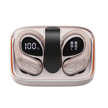 Wireless Bluetooth 5.4 Over-Ear Earbuds IPX5 Waterproof for Sports White