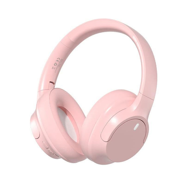 Over Ear Bluetooth Headphone Wireless Foldable Headset Pink