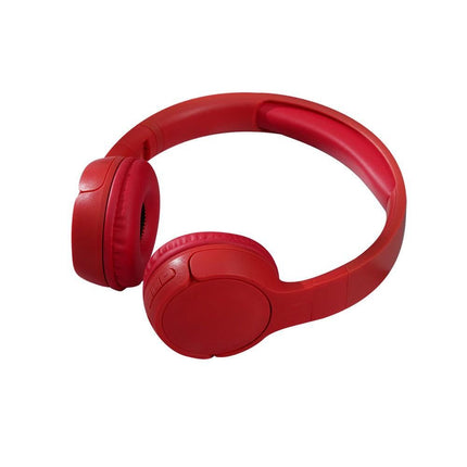 Rechargeable Bluetooth Wireless Headphones On-Ear Stereo Headset Red