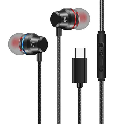 USB-C Over-Ear Hook Headphones for iPhone 16/15 Pro Max & Galaxy S25 Rose Gold