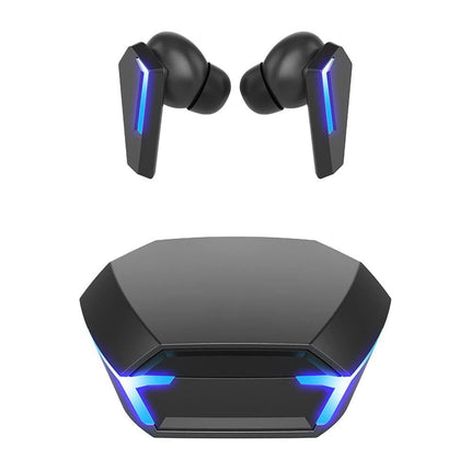 Wireless Bluetooth Gaming Earphones In-Ear Headsets with Breathing Light Black