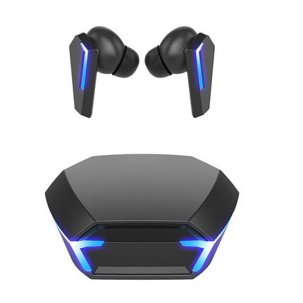 Wireless Bluetooth Gaming Earphones In-Ear Headsets with Breathing Light Black
