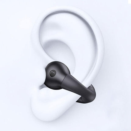 Bone Conduction Wireless Bluetooth Earphones Ear Clip Style Sport Headphones Black