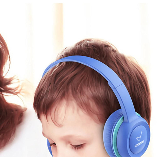 Over-Ear Headphones with 85dB Volume Limit for Secure Listening Blue