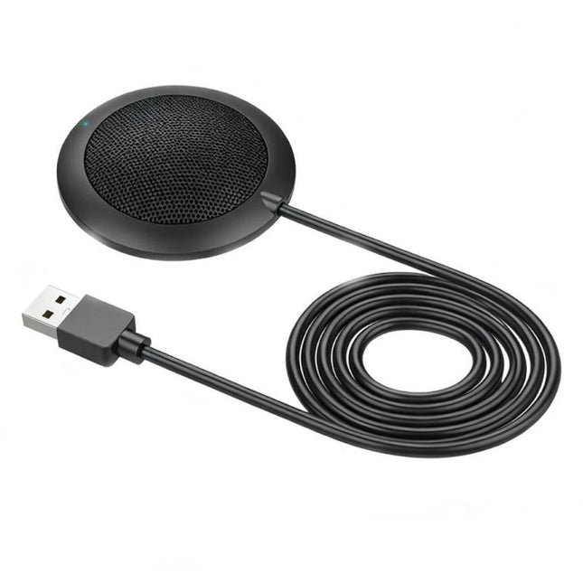 Plug and Play USB Conference Microphone Computer Desktop Mic with LED Indicator
