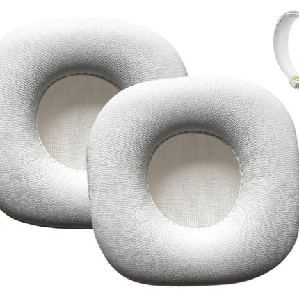 Replacement Ear Pads Cushion Cover 2PCS for Marshall Major I and II White