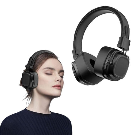 Foldable Wireless Bluetooth Headphone Classic Head-worn Stereo Headphone Silver