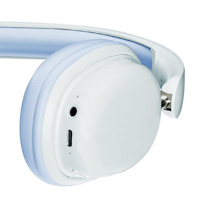 Wireless 5.3 Bluetooth Headphones Head-Worn Stereo Headset with Mic Blue