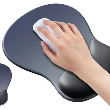 Gel Wrist Rest Mouse Pad Non-Slip Ergonomic Mouse Mat for Computer and Laptop Blue