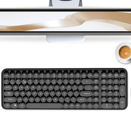 2.4GHz Wireless Keyboard and Mouse Combo Cute Black
