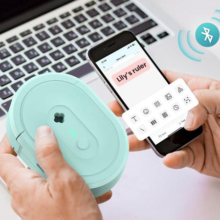Wireless Mini Label Maker with Tape - Bluetooth Thermal Label Printer