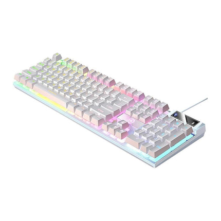 104 Keys Gaming Keyboard Wired Backlit Keyboard Pink