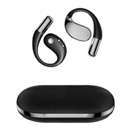 115-Language Wireless AI Translator Headphone Bluetooth Earbuds with Charging Case Black