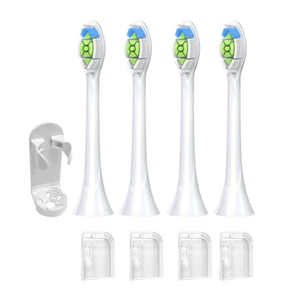 4Pcs Electric Toothbrush Replacement Heads Compatible with Philips HX3/HX6/HX9 Series Black