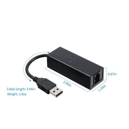 External USB 56K V.92 V.90 Dial Up Fax Modem for Win XP/VISTA7/8/10