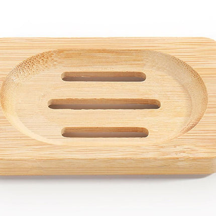 2PCS Wood Soap Dish Storage Soap Holder Soap Tray For Home Bathroom
