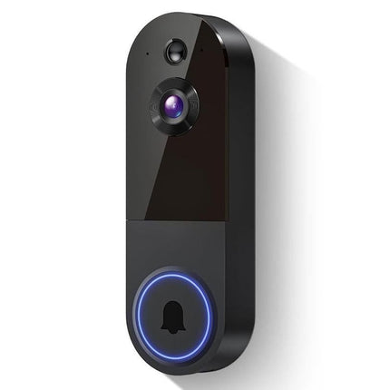 Smart Video Doorbell Camera Wireless Outdoor Doorbell Camera-Black