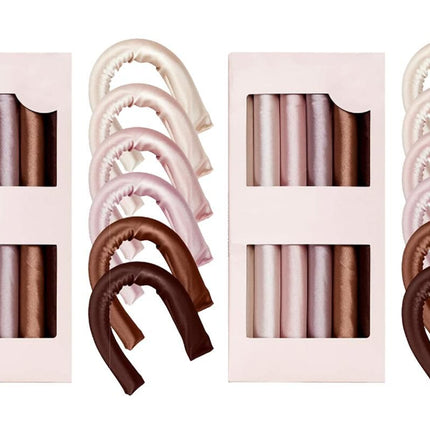 12Pcs Heatless Hair Curler For Long Medium Hair Curls-Multicolor