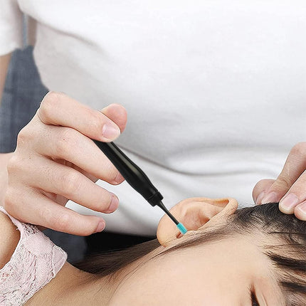 16pcs Ear Wax Remover Tool Reusable Spiral Ear Wax Remover Silicone Ear Cleaner for Adults Kids -Black
