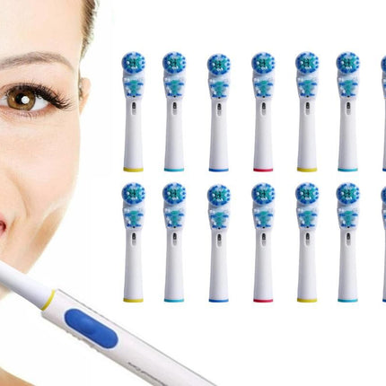 16 Piece Best Double Clean Replacement Brush Heads Compatible With Oral-B