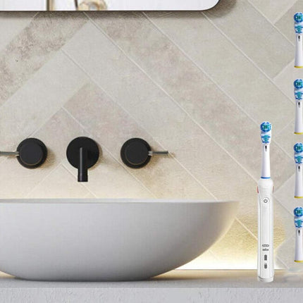 16 Piece Best Double Clean Replacement Brush Heads Compatible With Oral-B
