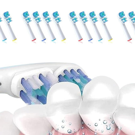 16 Piece Best Double Clean Replacement Brush Heads Compatible With Oral-B
