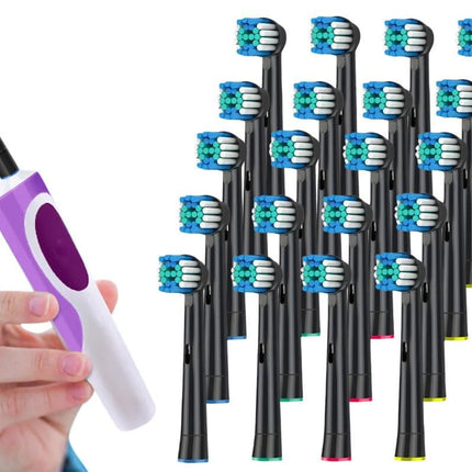20 Pack Replacement Heads Compatible With Oral B Soft Electric Toothbrush Heads