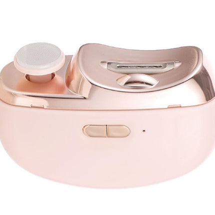 2-in-1 Electric Nail Clipper with Polishing Function-Pink