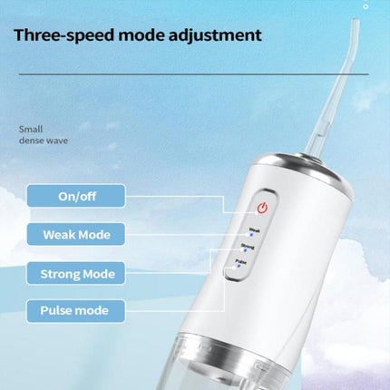 2pcs Water Dental Flosser Electric Water Cordless Cordless Teeth Cleaner for Home Travel -White and Pink