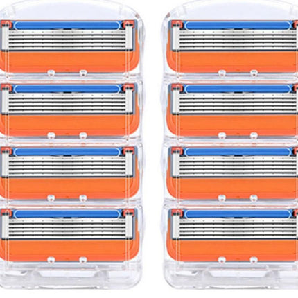 2 Sets of 4 Pcs Replacement 5 Blades Razor Blades for Men Razor Refills for Gillette