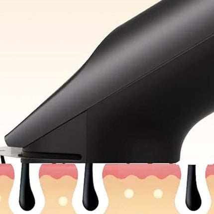 3-in-1 Electric Shaver Nose Hair Trimmer for Face Body Bikini Underarm and Legs - Black