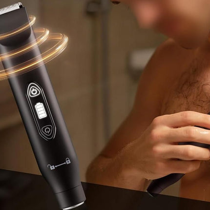 3-in-1 Electric Shaver Nose Hair Trimmer for Face Body Bikini Underarm and Legs - Black