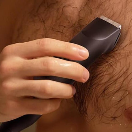 3-in-1 Electric Shaver Nose Hair Trimmer for Face Body Bikini Underarm and Legs - Black