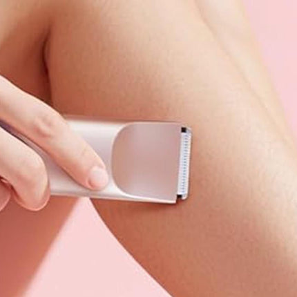 3-in-1 Electric Shaver Nose Hair Trimmer for Face Body Bikini Underarm and Legs - Rose Gold