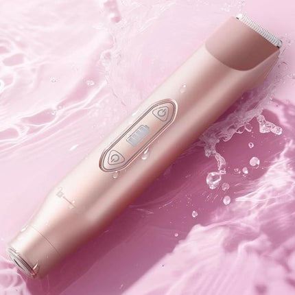 3-in-1 Electric Shaver Nose Hair Trimmer for Face Body Bikini Underarm and Legs - Rose Gold